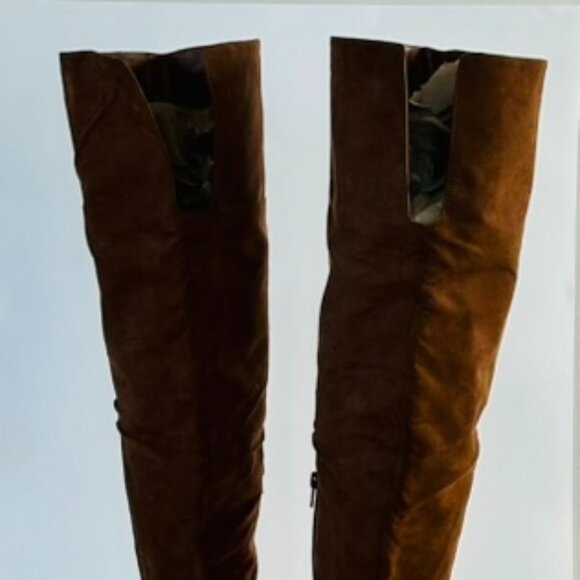 Eloquii Over-the-Knee Boots in Chestnut Size 10W - Picture 6 of 9